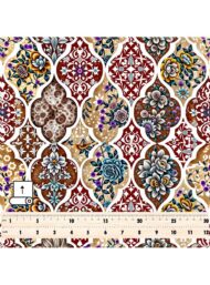 Bloom flower style with brown,blue colors - Image 5