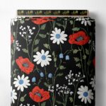 Petal flower style with red,white colors