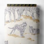 Leopard animal style with yellow,grey colors