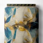 Petal flower style with blue,yellow colors