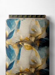 Petal flower style with blue,yellow colors