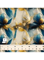 Petal flower style with blue,yellow colors - Image 5