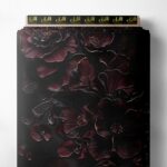 Petal flower style with black,red colors