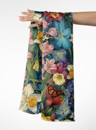 Butterfly flower style with yellow,blue colors - Image 3
