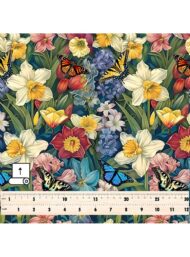 Butterfly flower style with yellow,blue colors - Image 5