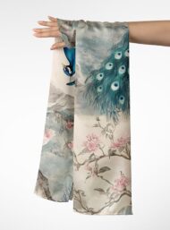 Peacock nature style with blue,green colors - Image 3