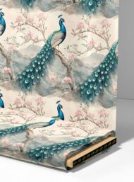 Peacock nature style with blue,green colors - Image 4