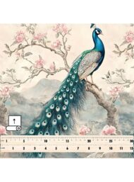 Peacock nature style with blue,green colors - Image 5