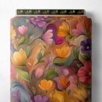 Petal flower style with pink,orange colors