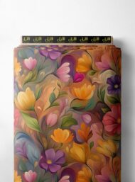 Petal flower style with pink,orange colors