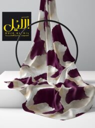 Leaf flower style with white,purple colors - Image 2