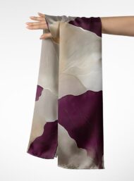 Leaf flower style with white,purple colors - Image 3