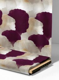 Leaf flower style with white,purple colors - Image 4