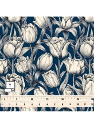 Tulip flower style with white,grey colors - Image 5