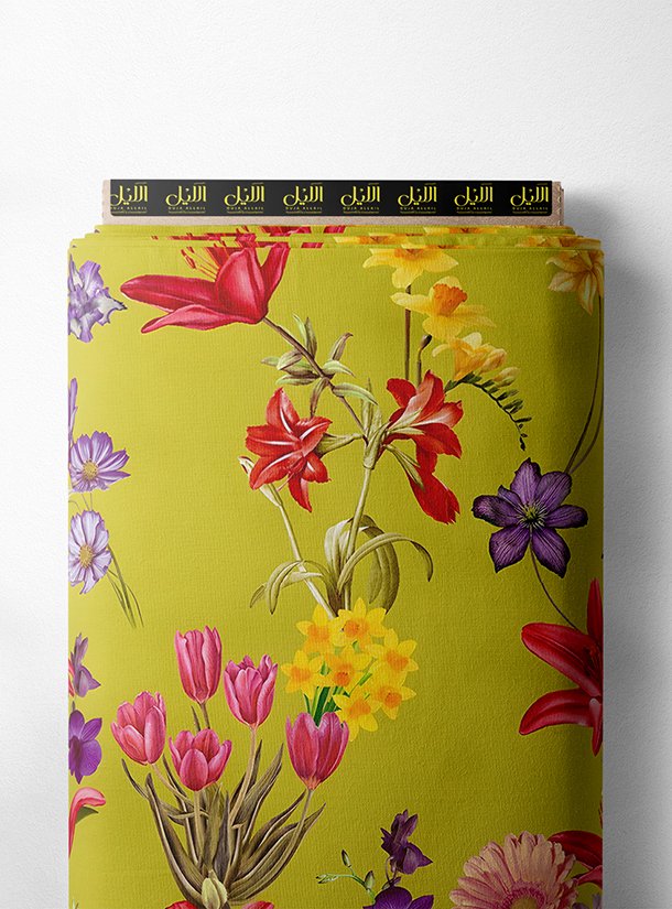 LAI01-2097_1.jpg Petal flower style with yellow,red colors - Image 1