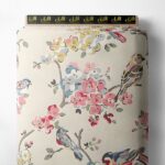 Bird nature style with pink,blue colors