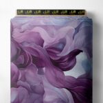Flow abstract style with purple,blue colors