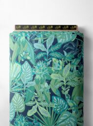 Leaf nature style with green, blue colors