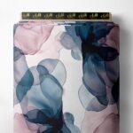 Petal flower style with pink,blue colors