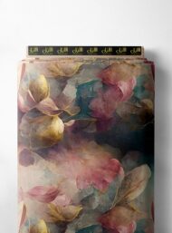 Petal flower style with pink,yellow colors