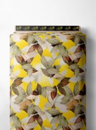 Leaf flower style with yellow,green colors