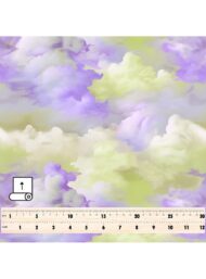 Cloud ocean and sky style with purple,green colors - Image 5
