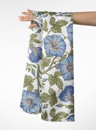 Bloom flower style with blue,green colors - Image 3