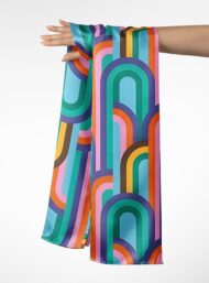 Arch geometric style with blue,pink colors - Image 3