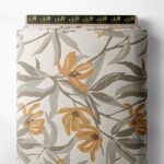 Bloom flower style with grey,orange colors