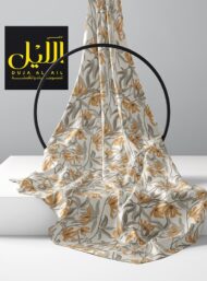 Bloom flower style with grey,orange colors - Image 2