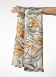 Bloom flower style with grey,orange colors - Image 3