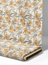 Bloom flower style with grey,orange colors - Image 4