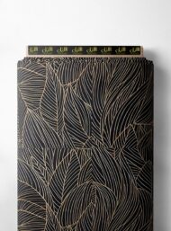 Leaf nature style with black, brown colors