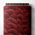 Petal flower style with red,brown colors