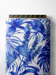 Leaf nature style with blue colors