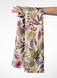 Leaf flower style with purple,green colors - Image 3