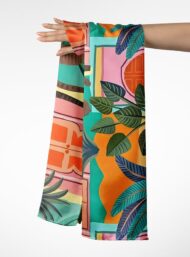 Palm nature style with green,orange colors - Image 3