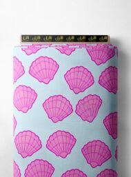 Shell nature style with pink, blue colors