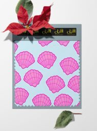 Shell nature style with pink, blue colors - Image 6