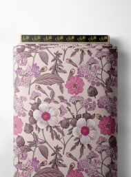 Bloom flower style with pink,white colors