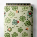 Leaf nature style with green,red colors