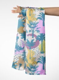 Palm nature style with blue,yellow colors - Image 3