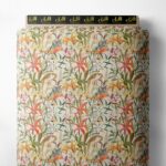 Leaf flower style with green,red colors