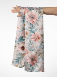 Petal flower style with pink,green colors - Image 3