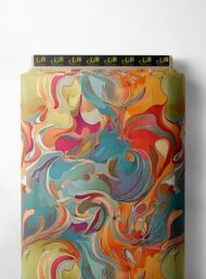 Color abstract style with orange,blue colors