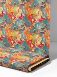 Color abstract style with orange,blue colors - Image 4