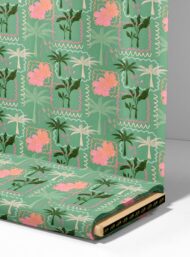 Palm flower style with pink,green colors - Image 4