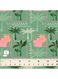 Palm flower style with pink,green colors - Image 5