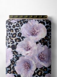 Petal flower style with pink,black colors