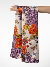 Rose flower style with orange,purple colors - Image 3
